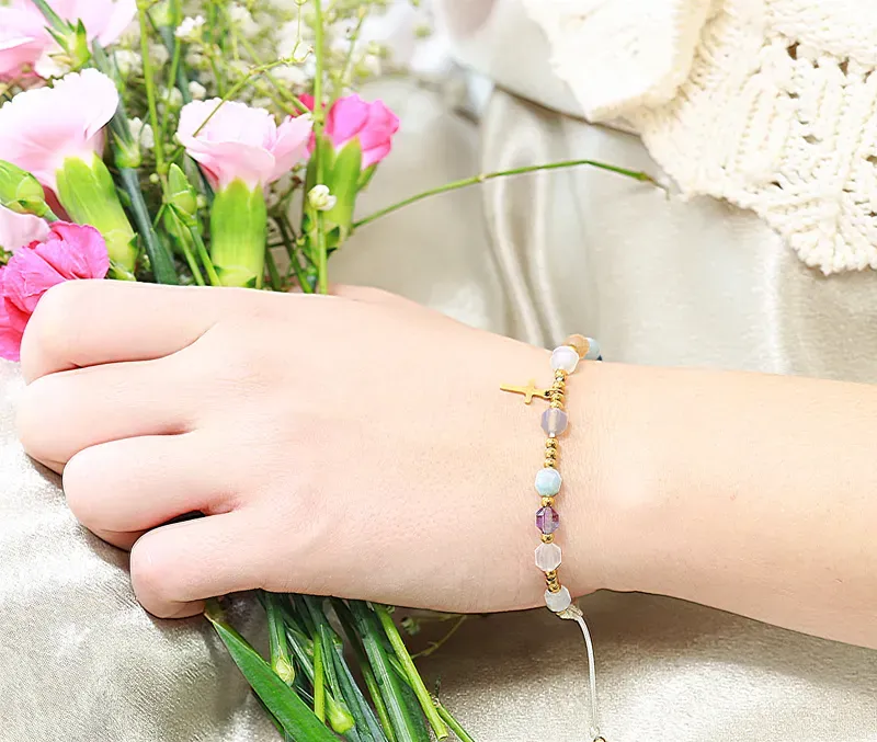 Bransoletki różańce na Komunię Świętą